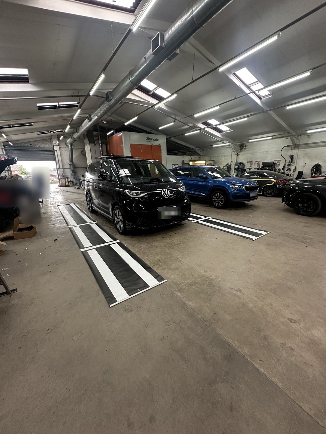 Camera calibration on a VW ID. Buzz in Leeds
